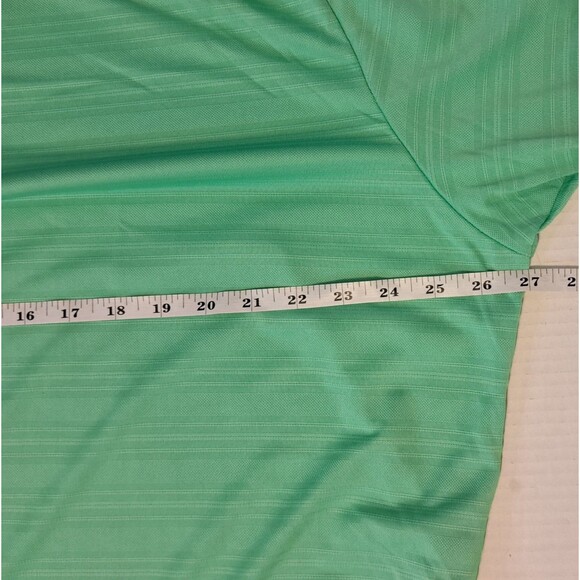 ADIDAS Golf NEW Men's Size 2XL XXL Dri Fit Polo Sport Shirt Green Stripe Coach - Picture 4 of 5